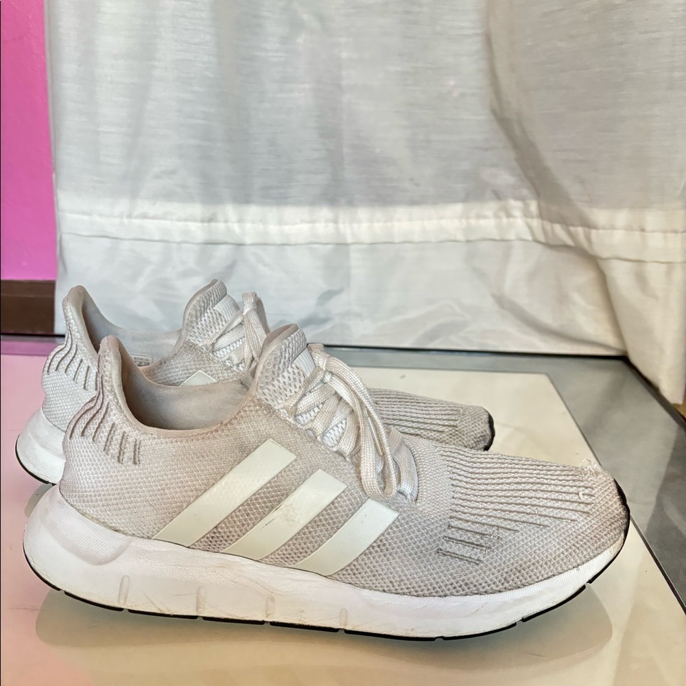 Adidas white swift run athletic shoes. Men’s size 11.5